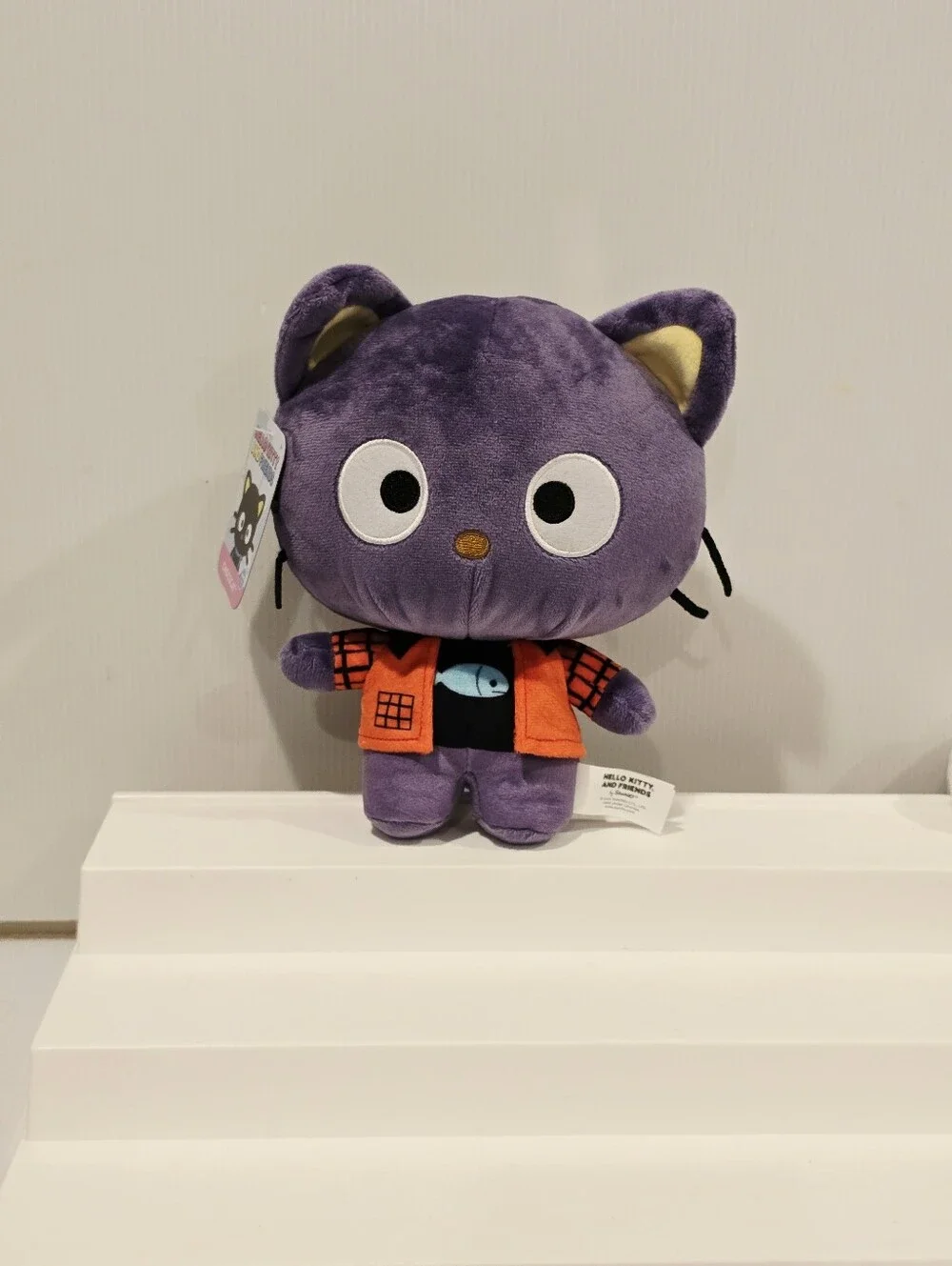 Chococat Purple Cat Fish Shirt Sanrio Stuffed Animal Plush New